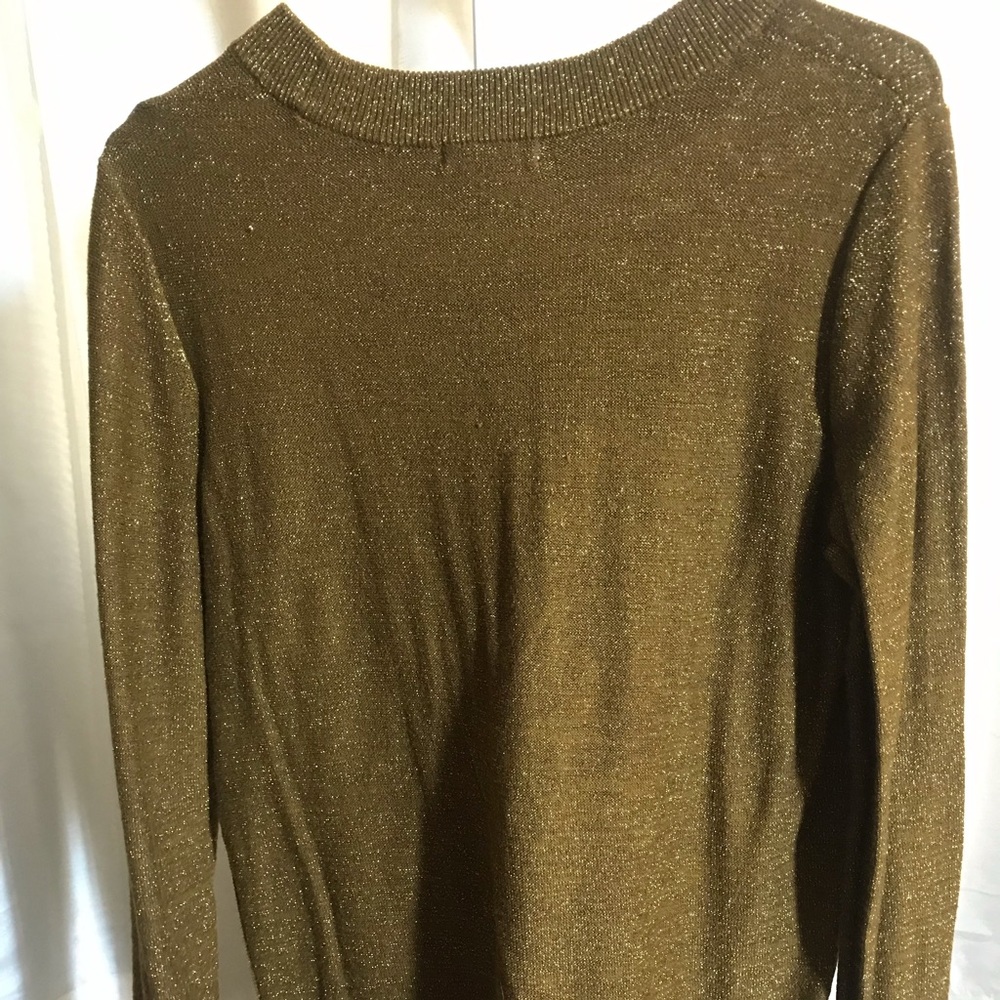 H&M conscious long sleeve glitter top sweater